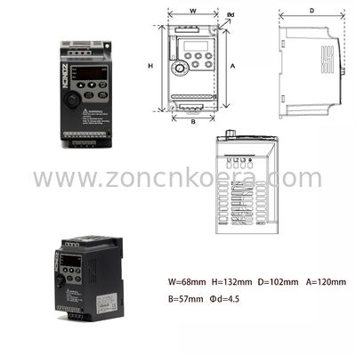 NZ100-2R2G Low Voltage Inverter 380V 2.2KW 3 Power Phase