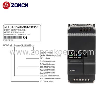 Vfd Frequency Drives Inverter Low Frequency 22kw Z2000 Series ZONCN 400V vfd