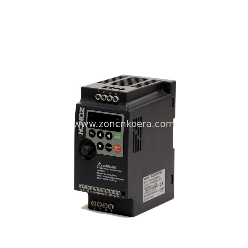 1.5kw 380v 3 Phase VFD ZONCN NZ200 Series Variable Frequency Drive 50hz 60hz