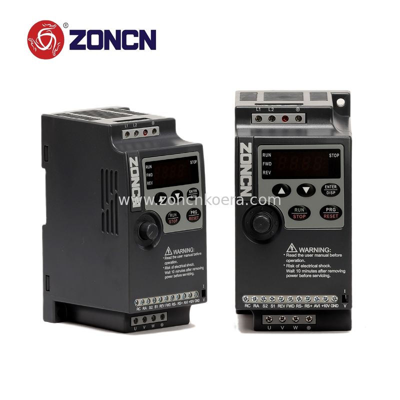 NZ100 Inverter 0.75kw 1.5kw 220v Single Phase Input VFD VSD 1hp 2hp From ZONCN