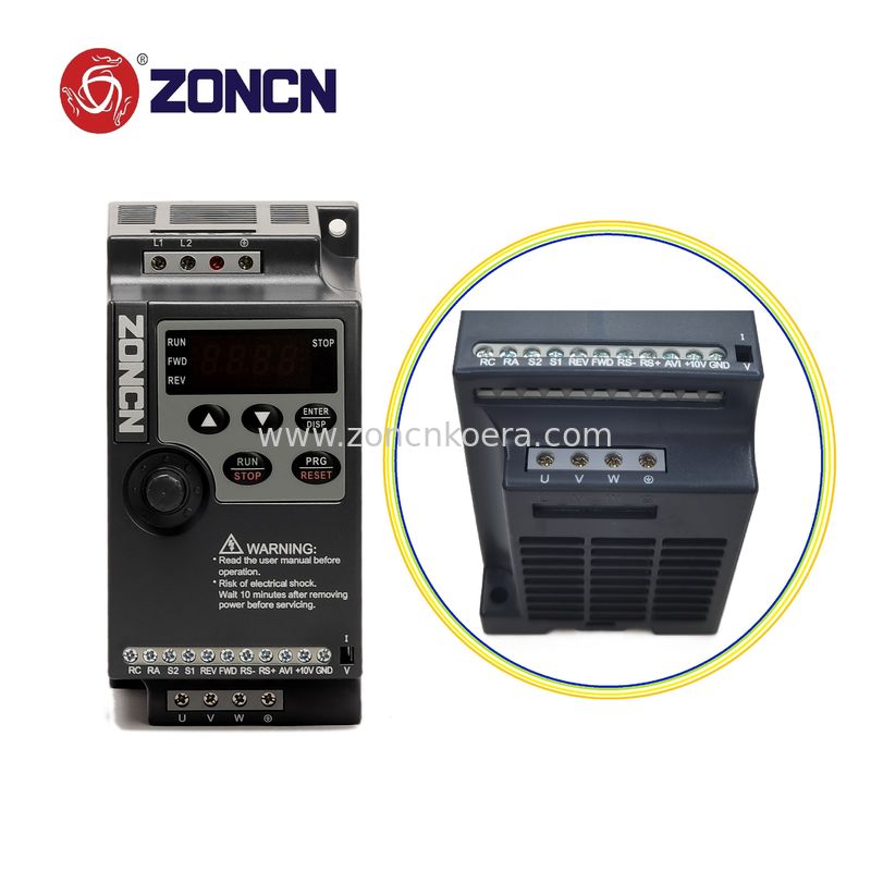Mini Inversor ZONCN 220v Single Phase Inverter 220v 380v VFD VSD 0.75kw 1.5kw 2.2kw 3.7kw