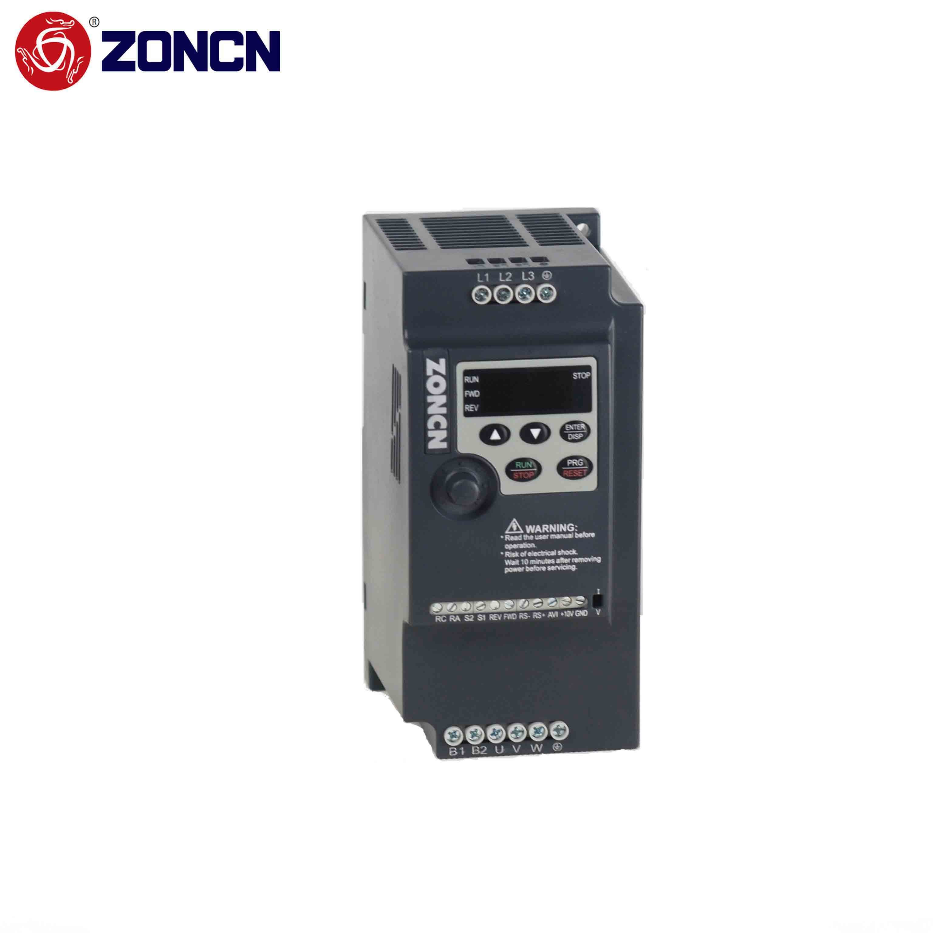 Low Voltage 380V 0.4kw Ac Mini Vfd Frequency Inverter Converter ZONCN NZ100 Series