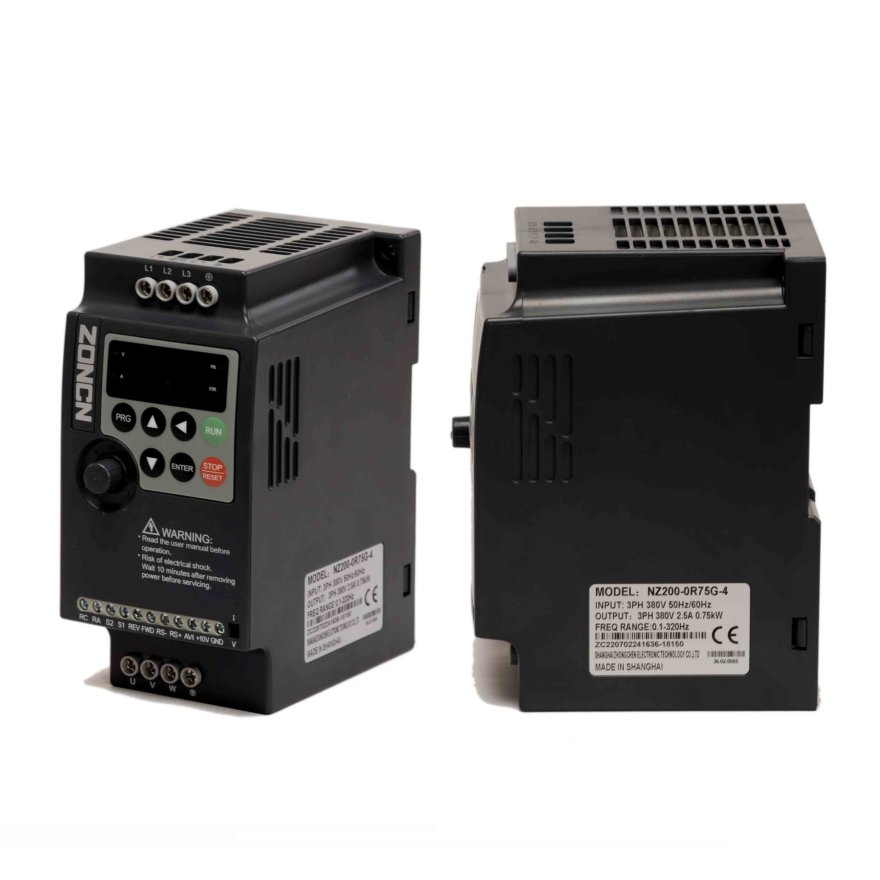 NZ200-1R5G-4 Inverter Drive 2HP 3phase Vfd Low Voltage 380v