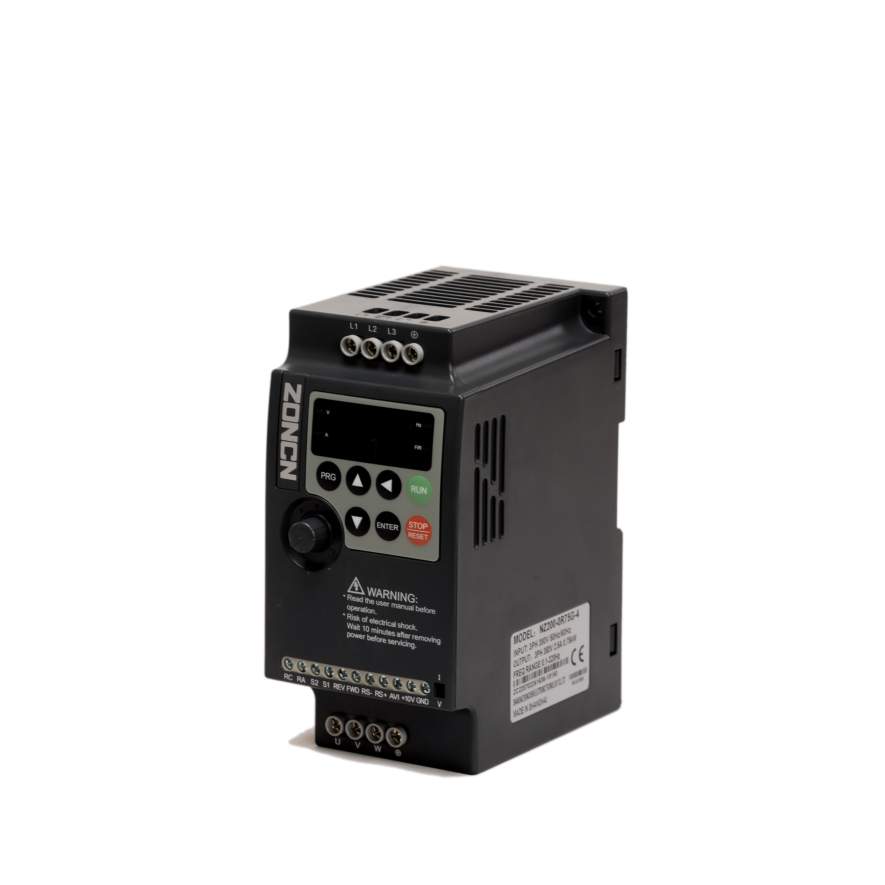 1.5kw 380v 3 Phase VFD ZONCN NZ200 Series Variable Frequency Drive 50hz 60hz