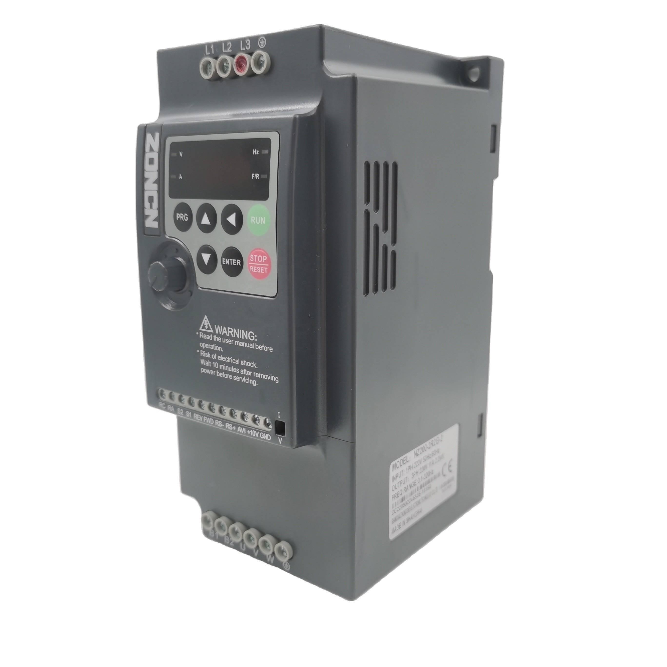 ZONCN Inverter NZ200 2.2kw Single Phase 220v 50hz 60hz Variable Frequency Inverter