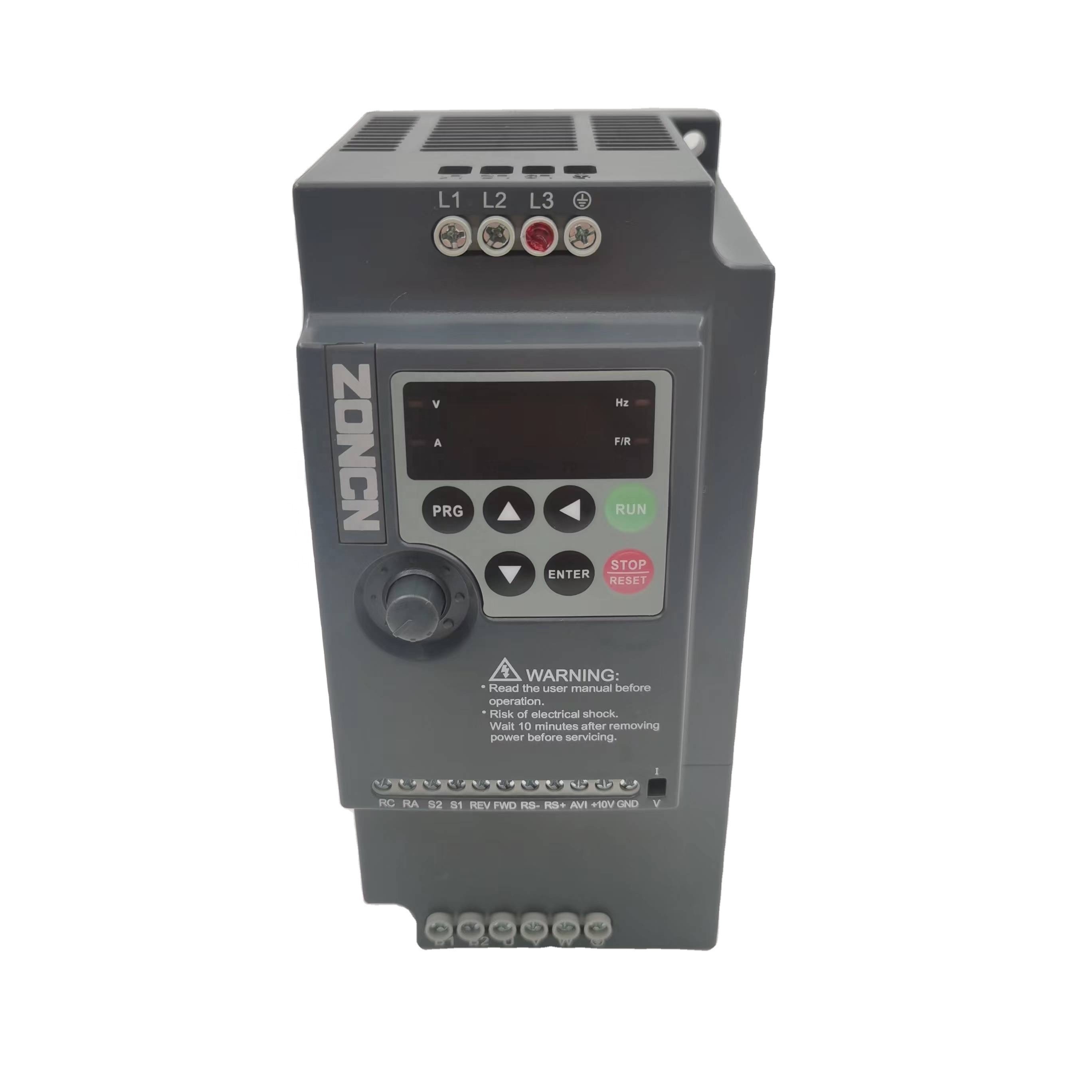 2.2kw VFD 220v Variable Frequency Drive 50hz 60hz ZONCN Inverter Manufacturer In China