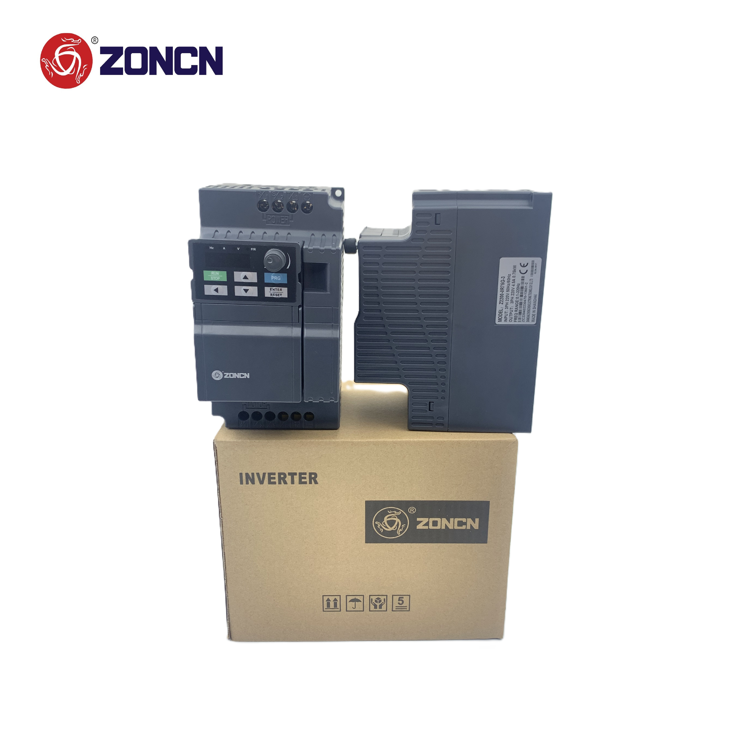 ZONCN VFD Drives AC Inverter 220v 0.75kw 3phase 50hz 60hz
