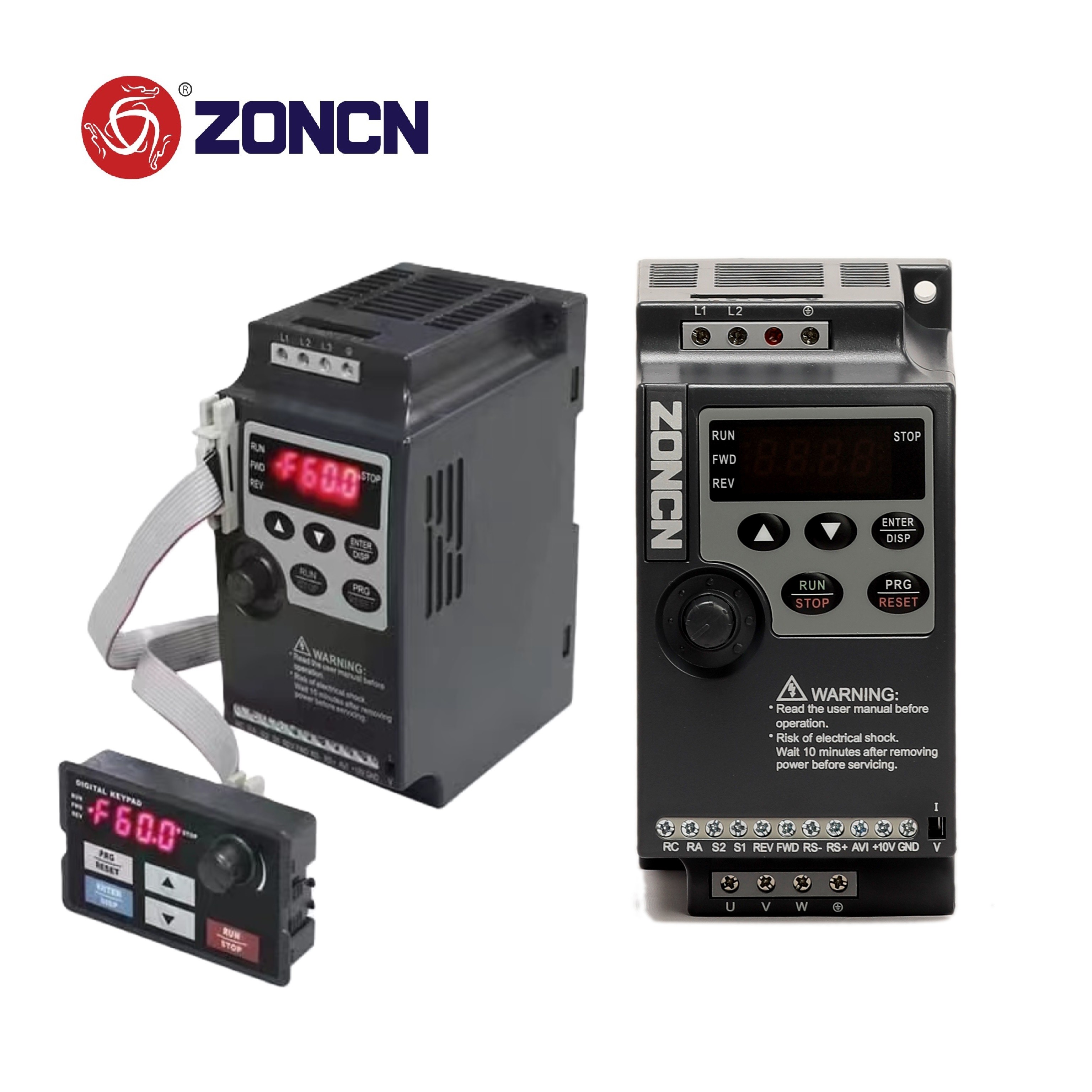 NZ100 Inverter 0.75kw 1.5kw 220v Single Phase Input VFD VSD 1hp 2hp From ZONCN